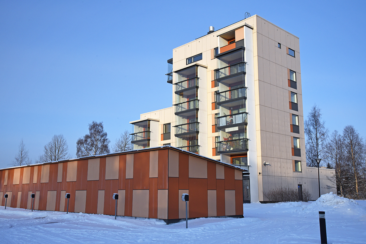 Madallettu kerrostalo Kummatti